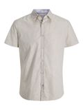 Jack & Jones Overhemd Slim Fit Gestreept Korte Mouw L