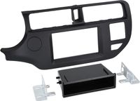 ACV 2-DIN Paneel geschikt voor met pocket Kia Rio 2011-2015 Kleur: Zwart