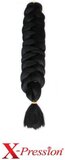 Ultra Braid 1B X-pression - Impression Ultra Braid - Vlechthaar Zwart - 82cm