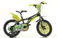 Dino Bikes Vélo enfant 16 pouces dinosaure - Vélo enfant roulettes - Vélo garçon - Noir