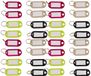 Till Gekleurde sleutelhangers - sleutel labels - 32x stuks - Sleutelhanger met etiket