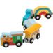 LUPILU® Fire Truck / Children's Train / Freight Train, 5 Pieces
