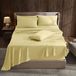 Hearth & Harbor Queen lakensets met extra diepe hoeken - geschikt voor matras 45-51 cm - 6-delige queensize lakens - zachtgele lakens