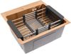 Rea - Stalen Spoelbak Met Accessoireset 3-delig Leo 40 Brush Copper Grijze accessoires