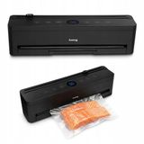 huslog Vacuümmachine, 110 W, automatische vacuümmachine met 32 cm dubbele lasnaad, foliesnijder en rolvak, voor zakken en containers, Dry/Moist/Pulse, led-display, sous-vide & marineerfunctie
