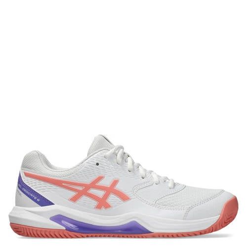 ASICS padelschoenen wit/koraalrood
