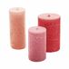 LOBERON Kaars set van 3 Pretin roze