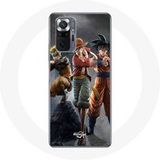Maniacase Etui voor Xiaomi Redmi Note 10 Pro Sangoku naruto Luffy one piece Dragon Ball z 3D Anime manga
