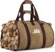 randhoutmand Sac à bois Grand sac de transport pour le transport du bois toile durable tissu imperméable, 1, marron, sac à bois