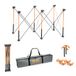 Bora Centipede CK6S Werkstandaard en draagbare tafel, zaagboksteun met inklapbare, opvouwbare stalen poten, oranje/zwart, 5,5 m x 1,5 m