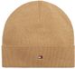 Tommy Hilfiger Th Flag Lightweight Beanie - Volwassen - Katoen - Bruin