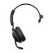 Jabra Evolve2 65 MS Mono - Casque Bluetooth - USB-A - Noir