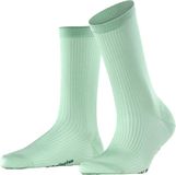 Burlington Princess Street geribd casual viscose Sokken dames groen - maat 36-41