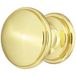 Häfele H2024 Poignée de meuble ronde laiton poli Ø 25 mm, 30 x 25 mm