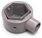 ALU Premium tente de réception support de pied réglable en hauteur - 50 mm