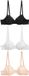 Next - Femmes - Mélange de coton soutien-gorge confort ultime lot de 3 - Noir