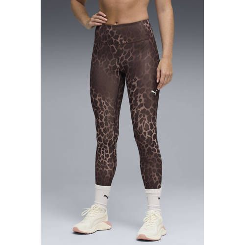 PUMA W TAD Essential Spotted Haze Tight - HW 7/8 Dames Sportlegging - Chocolate Brown