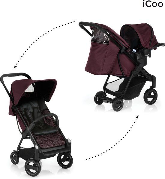 iCoo Acrobat Shop'n Drive Kinderwagen - Bordeaux