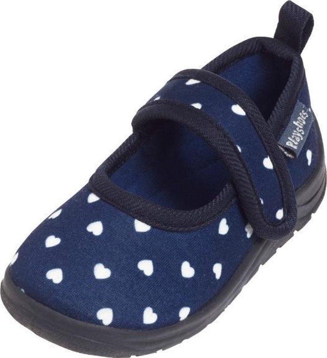 Playshoes Instappers Hartjes Junior Navy - 4010952506303