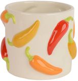 Merkloos Decoris Bloempot Peper dolomiet Ø14,5xH13cm
