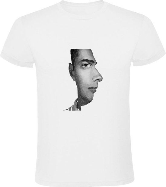 Sol's Optische illusie Heren T-shirt - Wit - 5XL