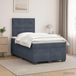Maison Exclusive - Lit boxspring avec matelas velours gris foncé 120 x 200 cm