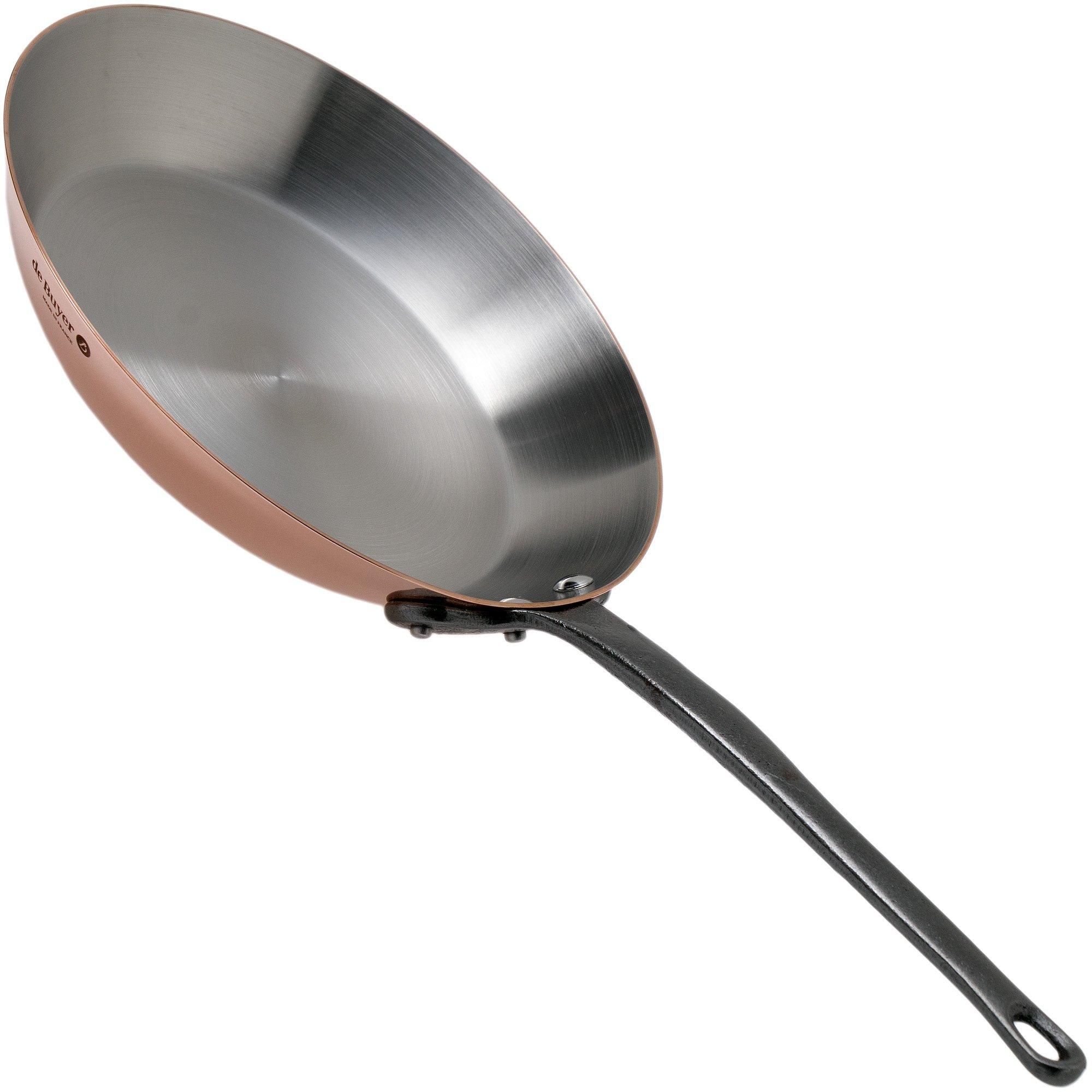 De Buyer Prima Matera Koekenpan - Ø 28cm - Koper/RVS - Gietijzeren Handvat