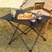 Merkloos / Sans marque Famanu Campingtafel Aluminium Inklapbaar en In Hoogte Verstelbaar - Draagbare Picknick- en Tuintafel, Groen/Zwart