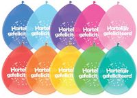 Haza - Ballonnen - Hartelijk Gefeliciteerd verjaardag feest - 8 stuks