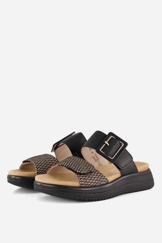 Remonte Slippers zwart Synthetisch - Maat 38