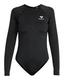 Roxy Essentials UV Badpak voor dames met korte rits - Longsleeve - True Black - Maat XXL