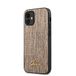 Guess Goud hoesje - Backcover - iPhone 12 Mini - Lizard