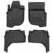 Frogum No.77 Automat / Vloermat - 3D Pasvorm - Geschikt voor Mitsubishi L200 VI vanaf 2019 - TPE Rubber - 4-delig - Hoge Rand 6cm - Zwart