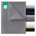 Utopia Bedding Bovenlaken - zachte geborstelde microvezelstof - krimp- en kleurbestendig bovenlaken - gemakkelijk te onderhouden, 1 bovenlaken (kingsize, grijs)