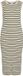 VILA - VIMALU RIB S/L O-NECK KNIT DRESS - Dames - Mini jurken - M - Polyester/Viscose/Polyamide - Gestreept - Ecru