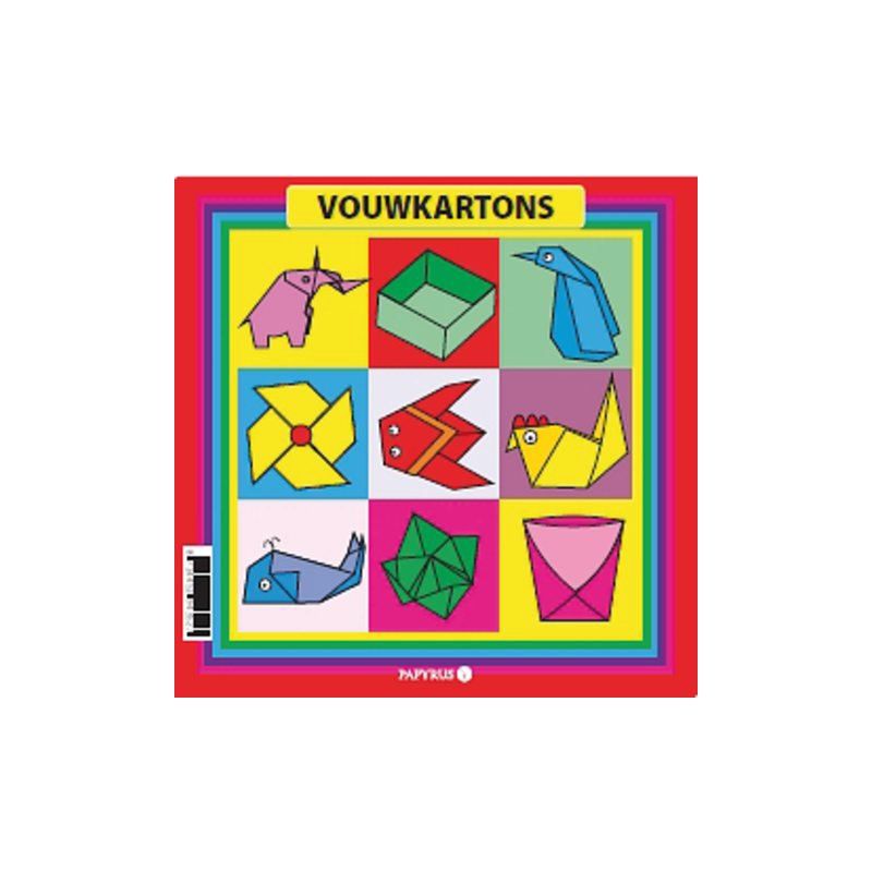 Papyrus Vouwkartons vierkant 16x16cm 105gram assorti