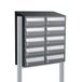 Allux Hive Set 2-Breed, 5-Hoog Met Dak Op Statief Antraciet - 40030065_2x5ds