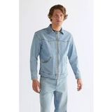 Wrangler Trailrider Jacket Dove Wing Denim Blue