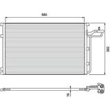 Valeo Condensor, Airconditioning 814416