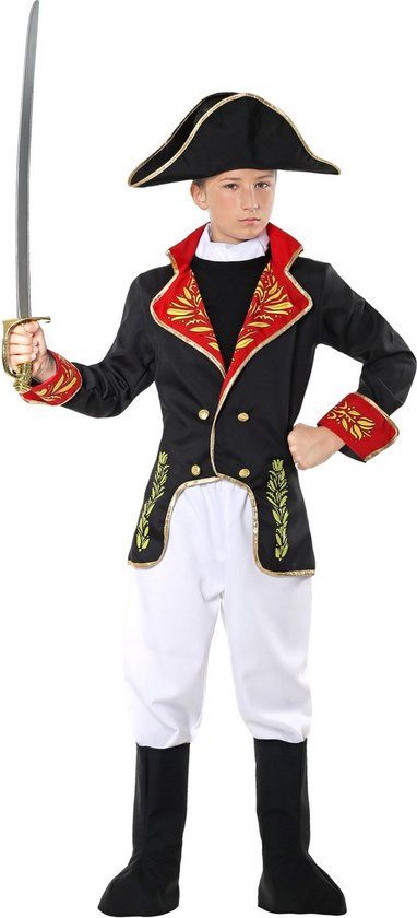 Widmann Napoleon Kostuum Kind - Maat 128 - Jongens - Zwart - Polyester