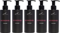 Claudius Cosmetics B.V. Showergel Hamam 300 ml - met pomp - zwarte fles - set van 5 stuks