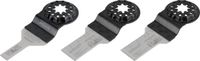 Wolfcraft - Jeu d'accessoires extra fin pour outils multifonctions pour scier le bois - 3 pièces - 4235000