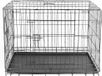Pliable cage métallique avec 2 portes, adapté pour chiens et autres animaux, avec une dimension de 106 * 76 * 71 cm