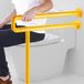 Merkloos / Sans marque Shenzhen Haorui Industrial Technology Co., Ltd. Grab Rails voor badkamer - toilet grijper - wandgemonteerde antislip wc-veiligheidsrails met been - belasting tot 330 lbs
