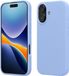 kwmobile telefoonhoesje geschikt voor Apple iPhone 17 - Hoesje met siliconen coating - Smartphone case in Lavendelblauw