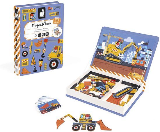 Janod Magnetibook Constructie Magneetboek Speelset