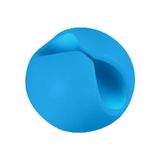 Kabelclips, kabelhouder, zelfklevende kabelhaken, veelzijdig voor kantoor, kabelopslag, siliconen, organizer voor oplaadkabel/muis, hoofdtelefoon/telefoon, blauw