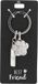 Depesche Sleutelhanger Glamour met Pootafdruk en Glitters - Metaal