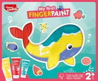 MAPED CREATIV - My First Finger Paint – set de peinture sensorielle pour tout-petits – activité créative à partir de 2 ans avec cartes, tubes de peinture et autocollants
