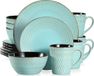 Markenlos Bol Luxe Serviesset - 16 Delig - 4 Persoons - Groen - Bohemian - Porselein